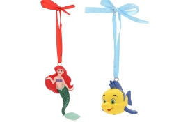 Ensemble de décorations suspendues Ariel et Polochon