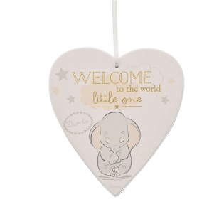 Dumbo Herzschild „Welcome to the World“