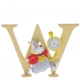Letter W - White Rabbit (Witte Konijn)