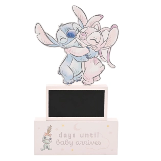 Stitch & Angel Baby-Countdown Wandschild