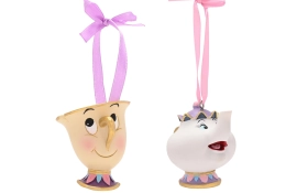 Chip & Mrs Potts hangdecoratie-set