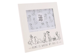 Cadre photo en bois « La maison, c'est là où est mon chien »