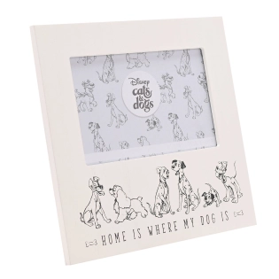 Holz-Fotorahmen „Home is where my dog is“