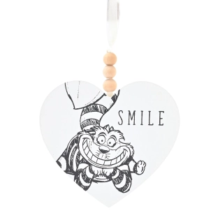 Holz-Wandschild „Smile“ - Katze