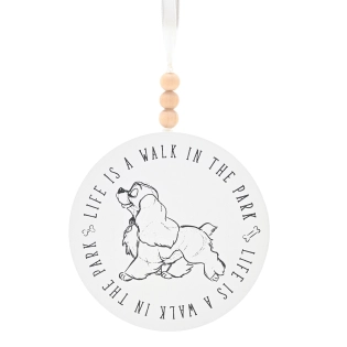 Lady houten wand-plaque “Life is a Walk in the Park”