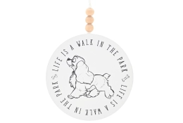 Lady houten wand-plaque “Life is a Walk in the Park”