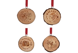 Décorations de Noël en bois Winnie l'Ourson