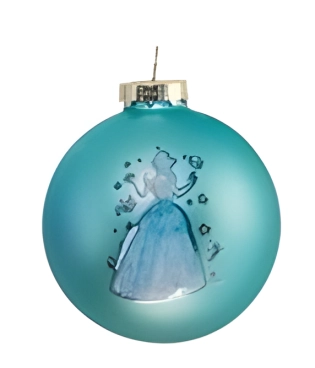 Disney Glas-Weihnachtskugel Cinderella