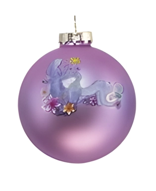 Glas-Weihnachtskugel Rapunzel