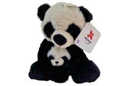 Panda avec bébé en peluche 30 cm