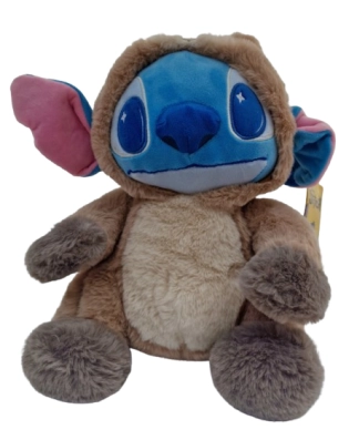 Peluche Stitch en pyjama raton laveur 28 cm