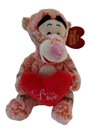 Tijgertje hart knuffel 30cm