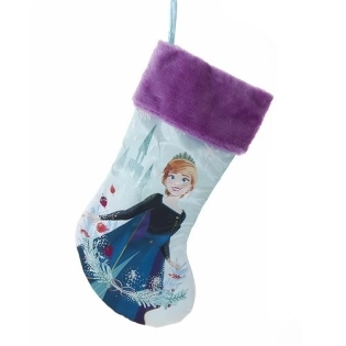 Weihnachtsstrumpf Anna - Die Eiskönigin lila
