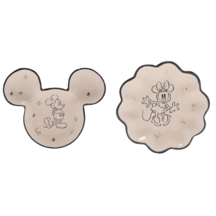 Ensemble de 2 plateaux à bijoux Disney Mickey et Minnie