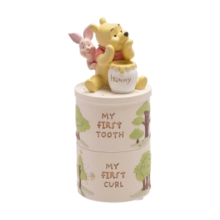 Disney Winnie Puuh & Ferkel „My First Tooth & Curl“ Erinnerungsbox