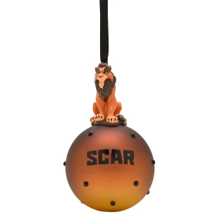 Der König der Löwen – „Scar“ Glas-Weihnachtskugel