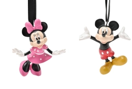 Ensemble de 2 décorations à suspendre Disney Mickey et Minnie