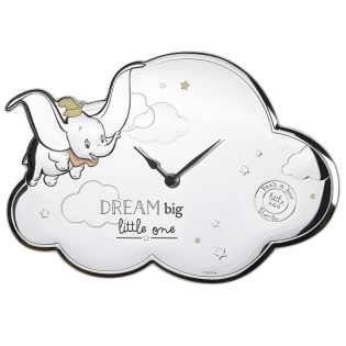 Disney Silver Dumbo Wanduhr (Cloud Wall Clock)