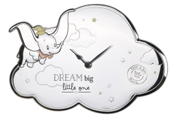Horloge murale Disney Dumbo argentée
