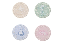 Ensemble de 4 sous-verres en céramique Disney Alice au pays des merveilles 