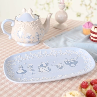 Disney Alice in Wonderland Servierschale – lichtblau Keramik