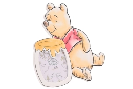 Disney Winnie the Pooh houten fotolijst honingpot vorm