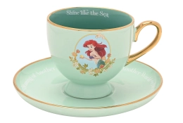 Disney Ariel pastel theekop en schotel groen