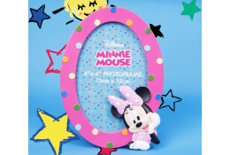 Cadre photo Minnie Mouse à pois