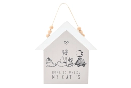 Disney Cats & Dogs House wandbordje Home Is Where My Cat Is