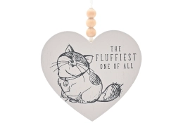 Disney Cats & Dogs Heart Plaque The Fluffiest One Of All