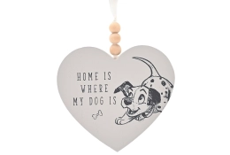 Disney Cats & Dogs Heart Plaque Home Is Where My Dog Is