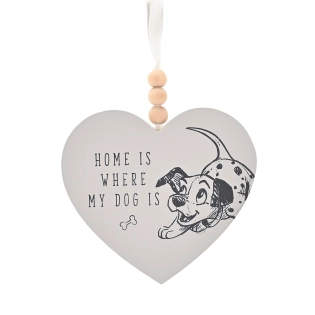 Disney Cats & Dogs Heart Plaque Home Is Where My Dog Is