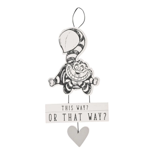 Disney Cats kleines Schild – Cheshire Cat „This way? Or that way?“