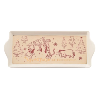 Winnie the Pooh rechthoekig serveerbord beige keramiek