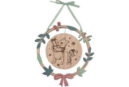 Winnie the Pooh houten hangende ronde plaque
