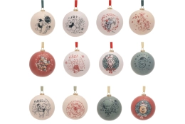 Winnie the Pooh kerstballen set 12 stuks