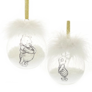 Disney Weihnachtskugel-Set – Puuh & Ferkel
