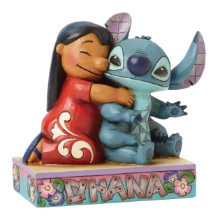 Disney Traditions Lilo Stitch Ohana beeldje voorkant