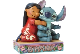 Disney Traditions Lilo Stitch Ohana beeldje voorkant