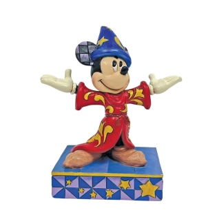 Disney Traditions Sorcerer Mickey beeldje voorkant