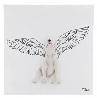 Jimmy the Bull - „Angel Wings“ Wandkunst