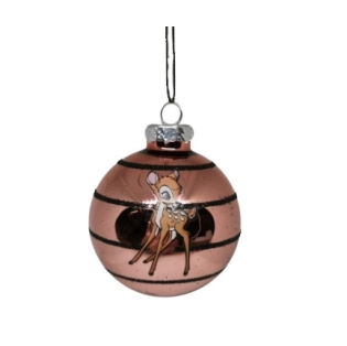 Disney Glas-Weihnachtskugel Bambi