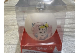 Boule de Noël en verre Cendrillon