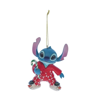 Stitch in Christmas PJ kersthanger - Disney Traditions