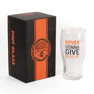 Bierglas „Never Gonna Give Beer Up“