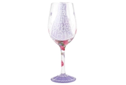 “Beautiful Bridesmaid” Hand-painted Artisan Wine Glass