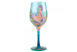 Miss Mermaid Wine Glass