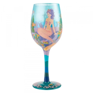 Miss Mermaid Wine Glass