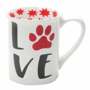 Mug à paillettes Love