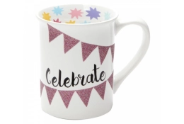 Mug à paillettes « Célébrez »
